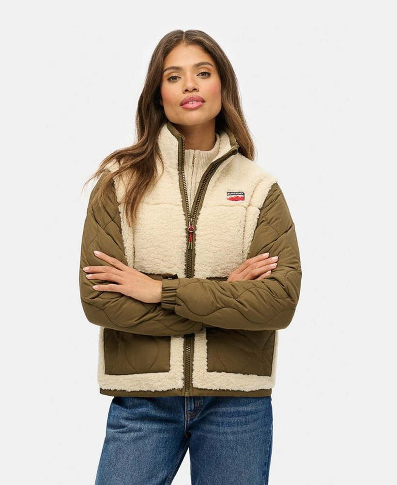 Superdry Fleece Hybrid Μπουφάν