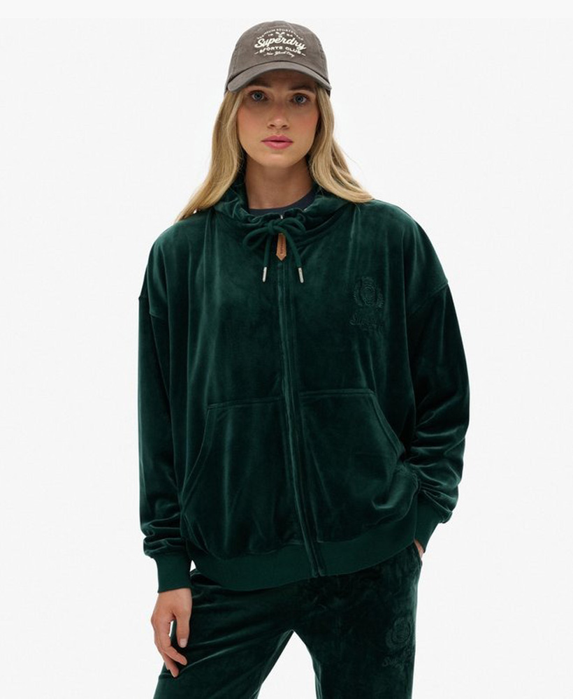 Country Club Velour Zip Ζακέτα Φούτερ